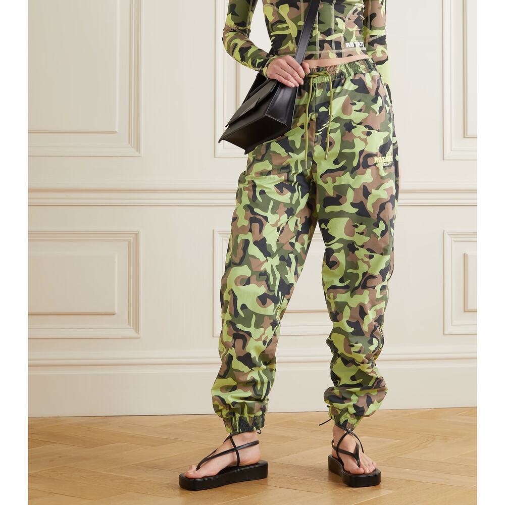 ROTATE BIRGER CHRISTENSEN Mimina Track Pants Camo Jogger Streetwear SZ M